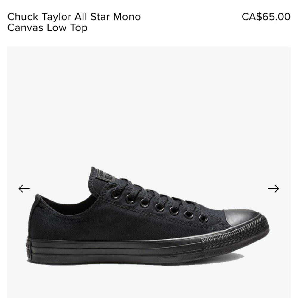 Black converse